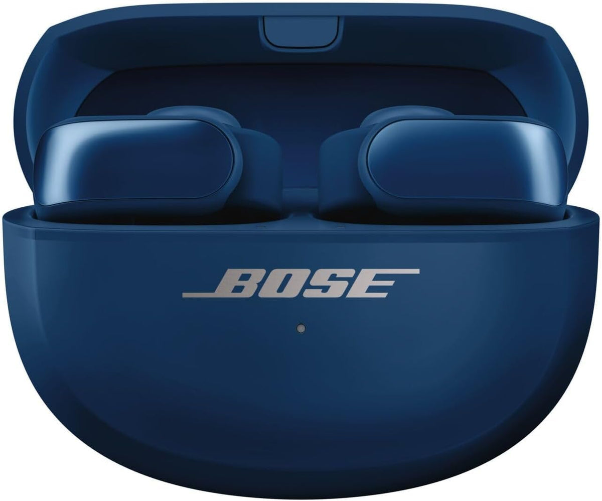 Bose Ultra Open Earbuds app setup on smartphone for updates and features.