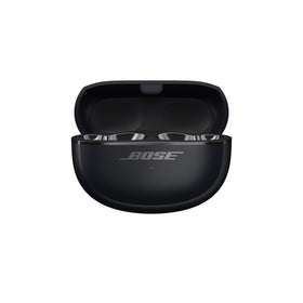 Bose Ultra Open Earbuds charging case black, side view, ideal spare for protection and quick charging