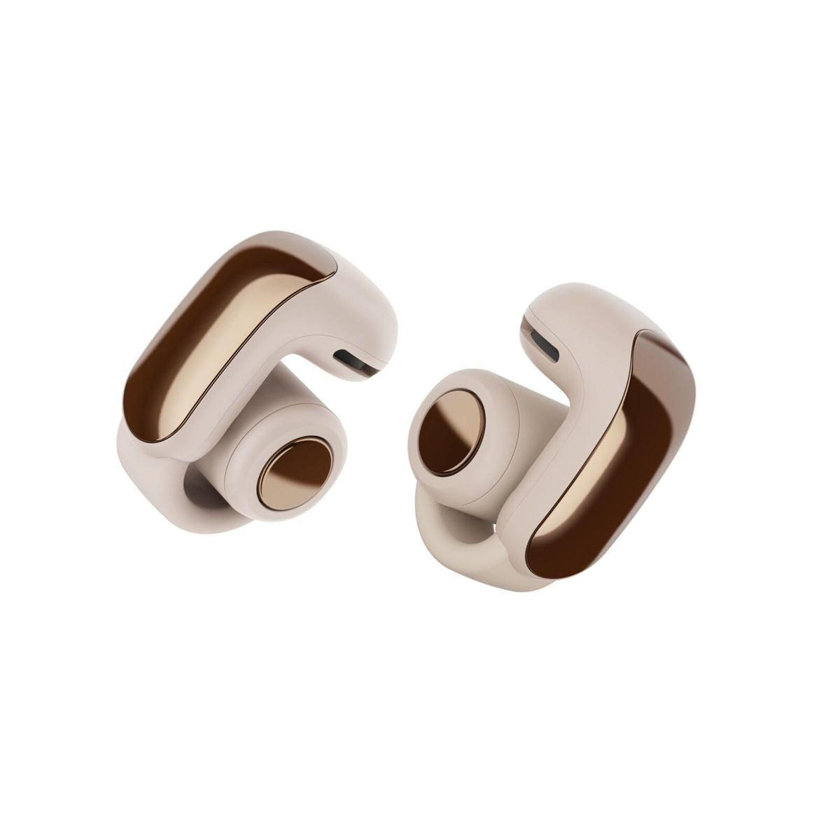 Bose Ultra Open Earbuds showing open-ear design for awareness and private sound