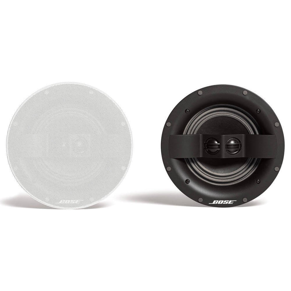 Bose Virtually Invisible 791 ceiling speaker II front view shows discreet, room-filling sound.
