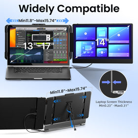 Bosii IPS FHD 1080p display delivering vibrant colors on a compact desk.