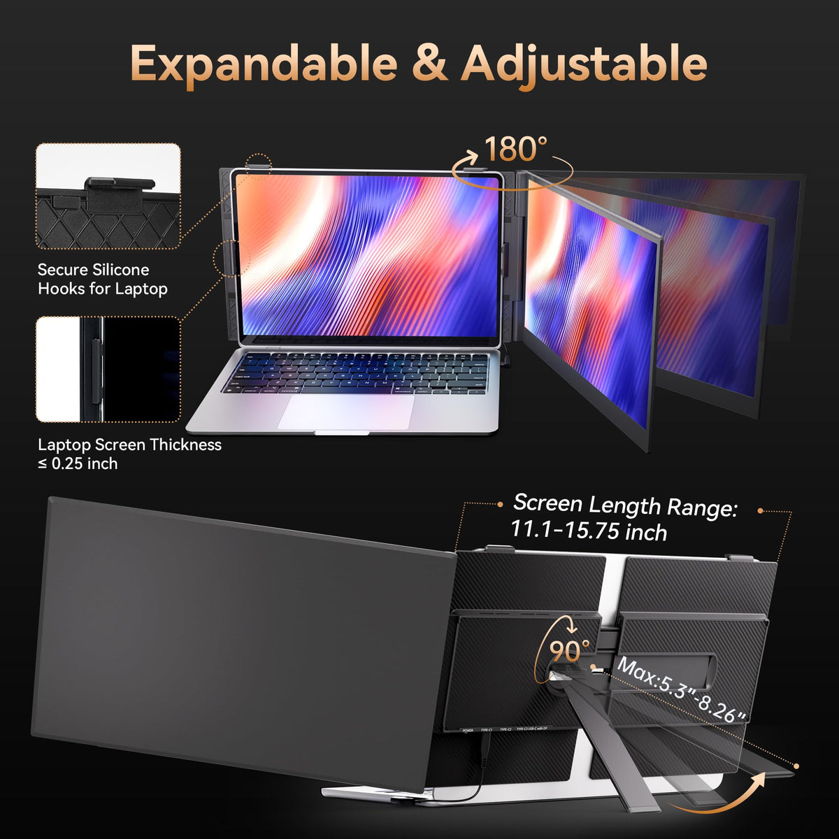 BOSII FHD IPS display radiates vibrant colors and clarity.