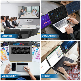 Bosii HDMI/USB-C ports enable quick connections to laptops
