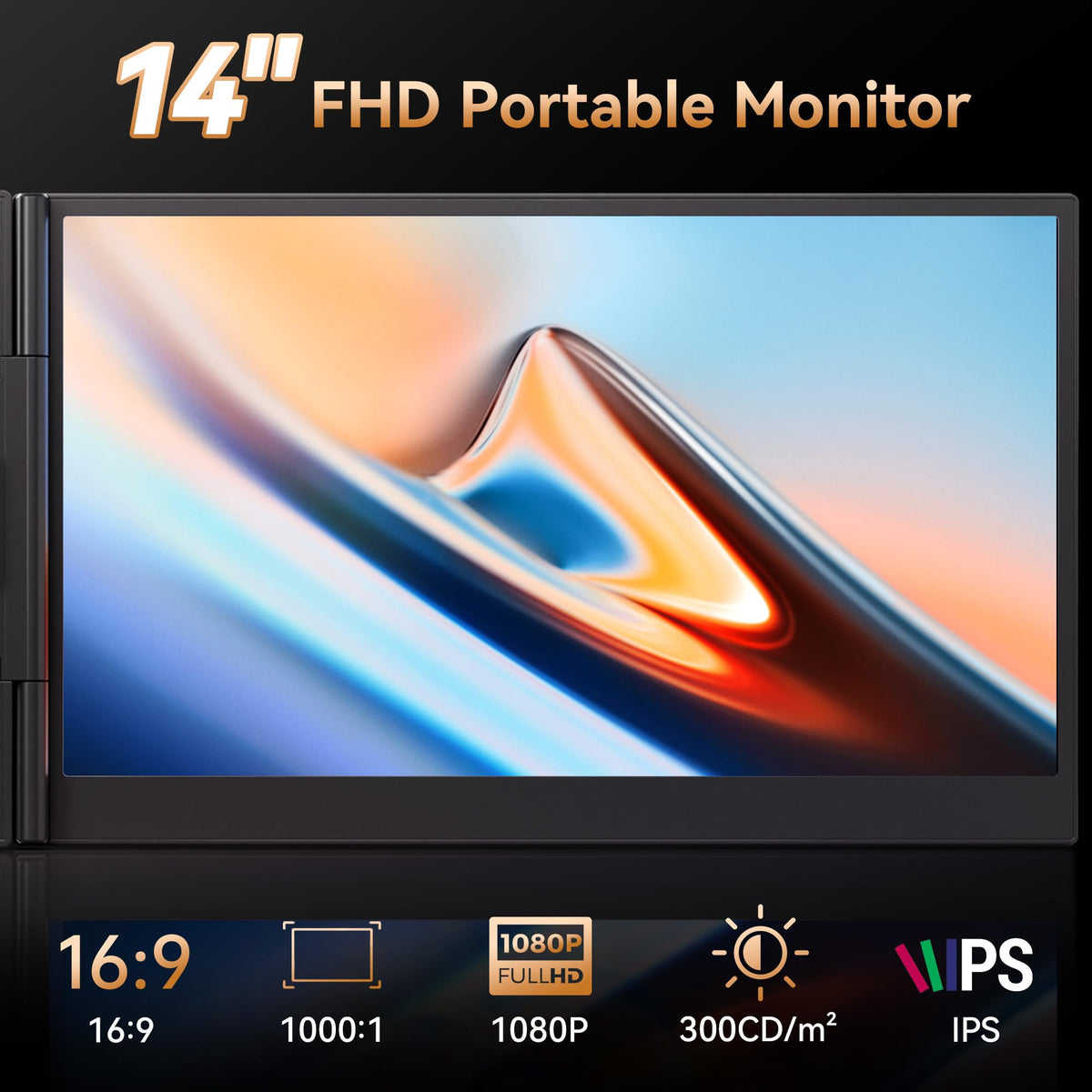 BOSII clamp-on stability demonstrates secure mounting on a slim laptop.