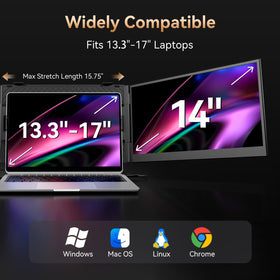 BOSII ultra-portable design shown beside a laptop for travel.