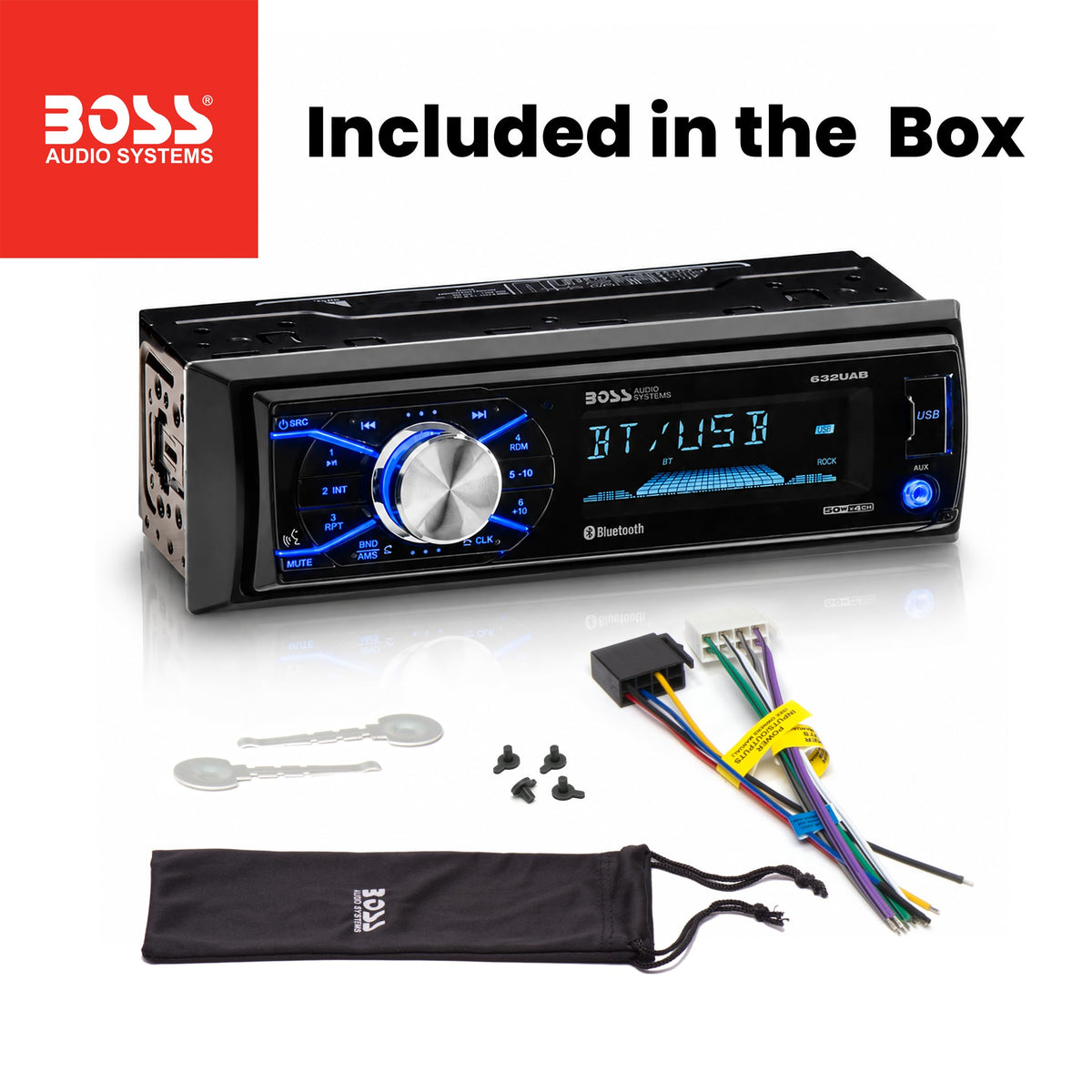 BOSS Audio Systems installed in vehicle dash demonstrating neat integration