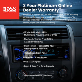BOSS Audio Systems wireless remote control for convenient passenger access