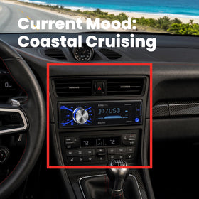 BOSS Audio Systems USB and aux port close-up for device playback and charging