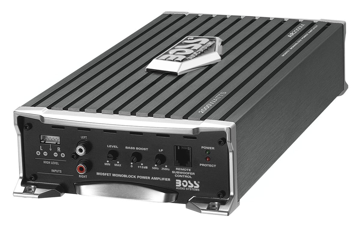 BOSS AR2000M side profile displaying compact size for flexible vehicle placement