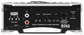 BOSS AR2000M power and speaker terminals wired, ensuring secure audio connection