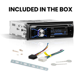 Dashboard installation view highlighting pre-amp outputs to speakers