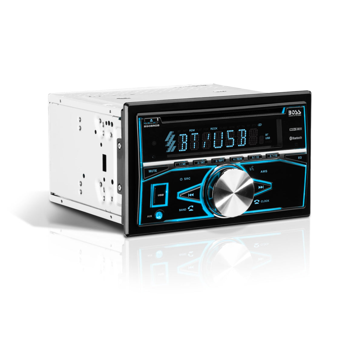 Boss Audio 850BRGB double‑DIN front panel for versatile media playback
