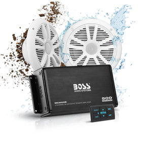 Boss Audio ASK902B.6 marine speakers pair for clear sound on deck.