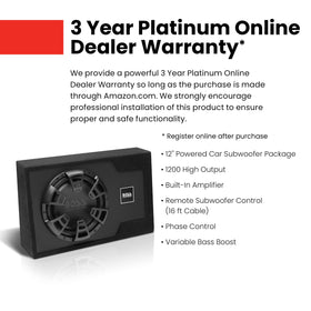 Built-in amplifier on the B12ES unit delivers clean, space-saving power.