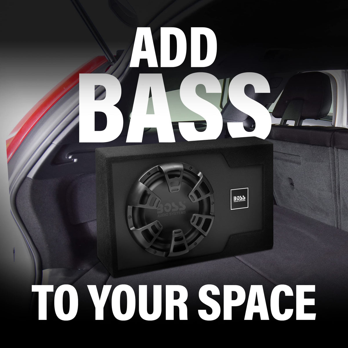B12ES remote control cable shows extended 16 ft reach for easy bass tuning.