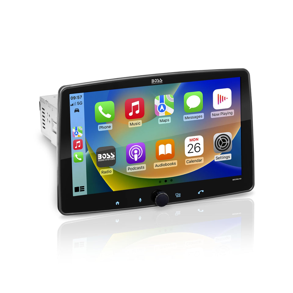 BCPA10 floating screen extended for easier viewing on the road.