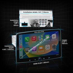 BE10ACP-C backup camera view aiding parking with clear guidance.