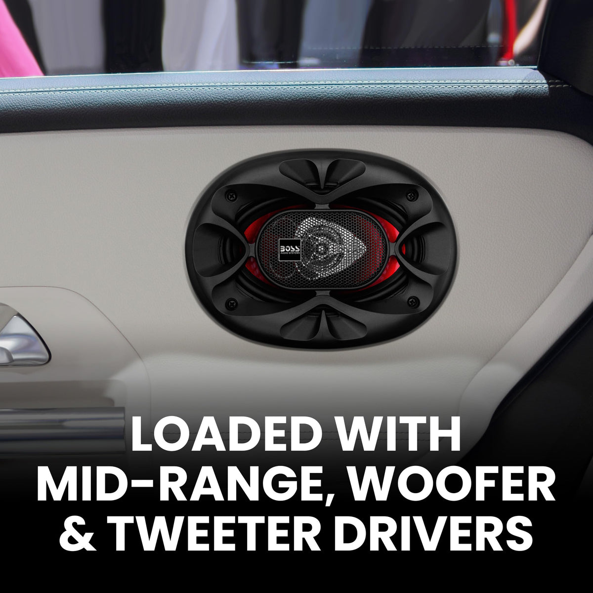 BOSS CH4620 1-inch polyimide tweeter enhances high frequencies with detail
