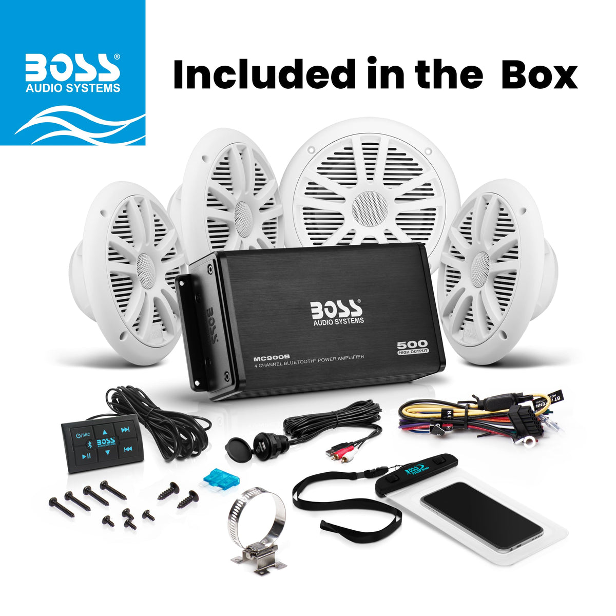 Marine installation-ready kit for quick, secure setup aboard