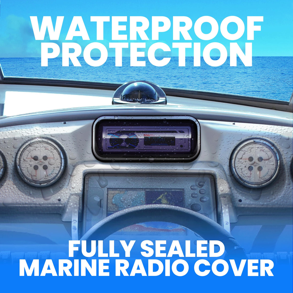 BOSS Audio MCK508WB dipole antenna enhances radio reception at sea