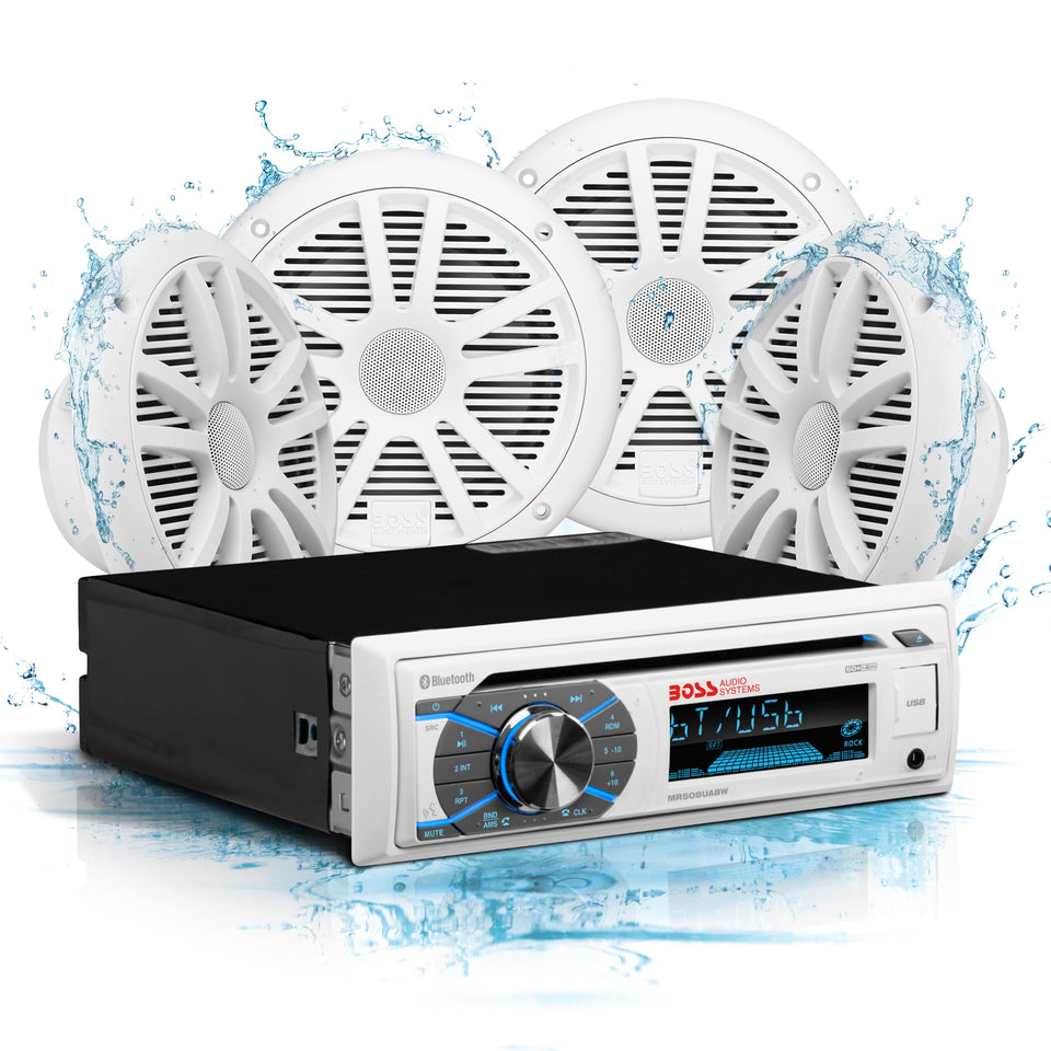 BOSS Audio MCK508WB front panel for intuitive water navigation