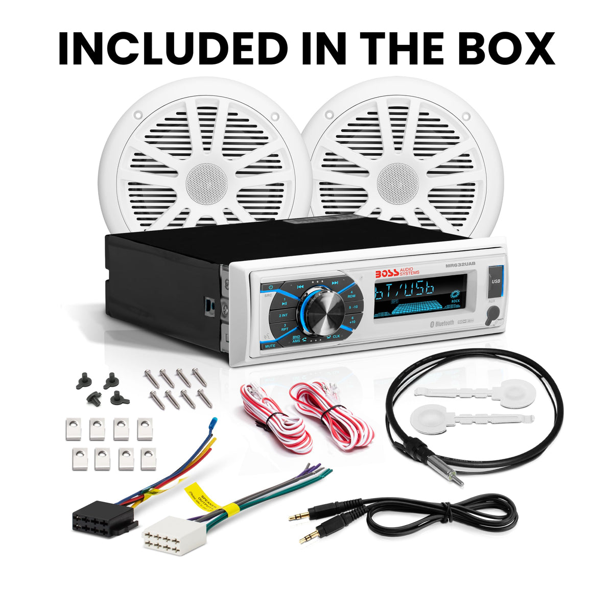 Front and rear pre-amp outputs shown for flexible speaker wiring