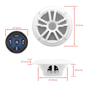 BOSS Audio MG150W.6 USB and AUX inputs for convenient device connection on board.