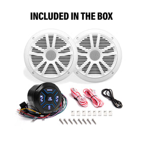 BOSS Audio MG150W.6 6.5-inch marine speaker detail showing durable polyurethane cone.