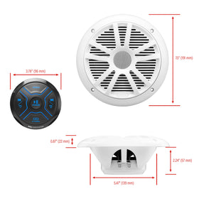IPX6 weatherproof design helps withstand spray on the boat