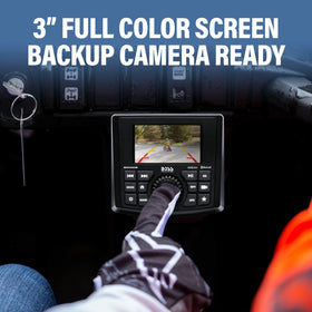 BOSS MGV520B AM/FM radio keeps you informed with music and news