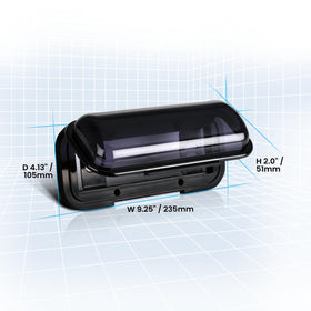 BOSS MRC5B tinted front panel improves readability in bright sunlight