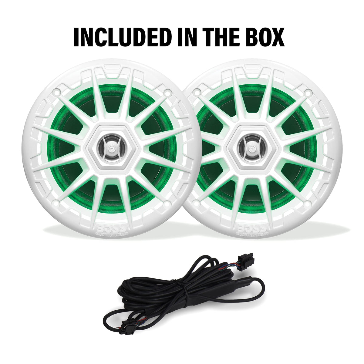 Mounting hole and compact size offer versatile installation options on boats and vehicles.