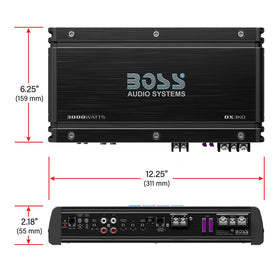 BOSS Audio OX3KD low-pass filter for precise bass shaping