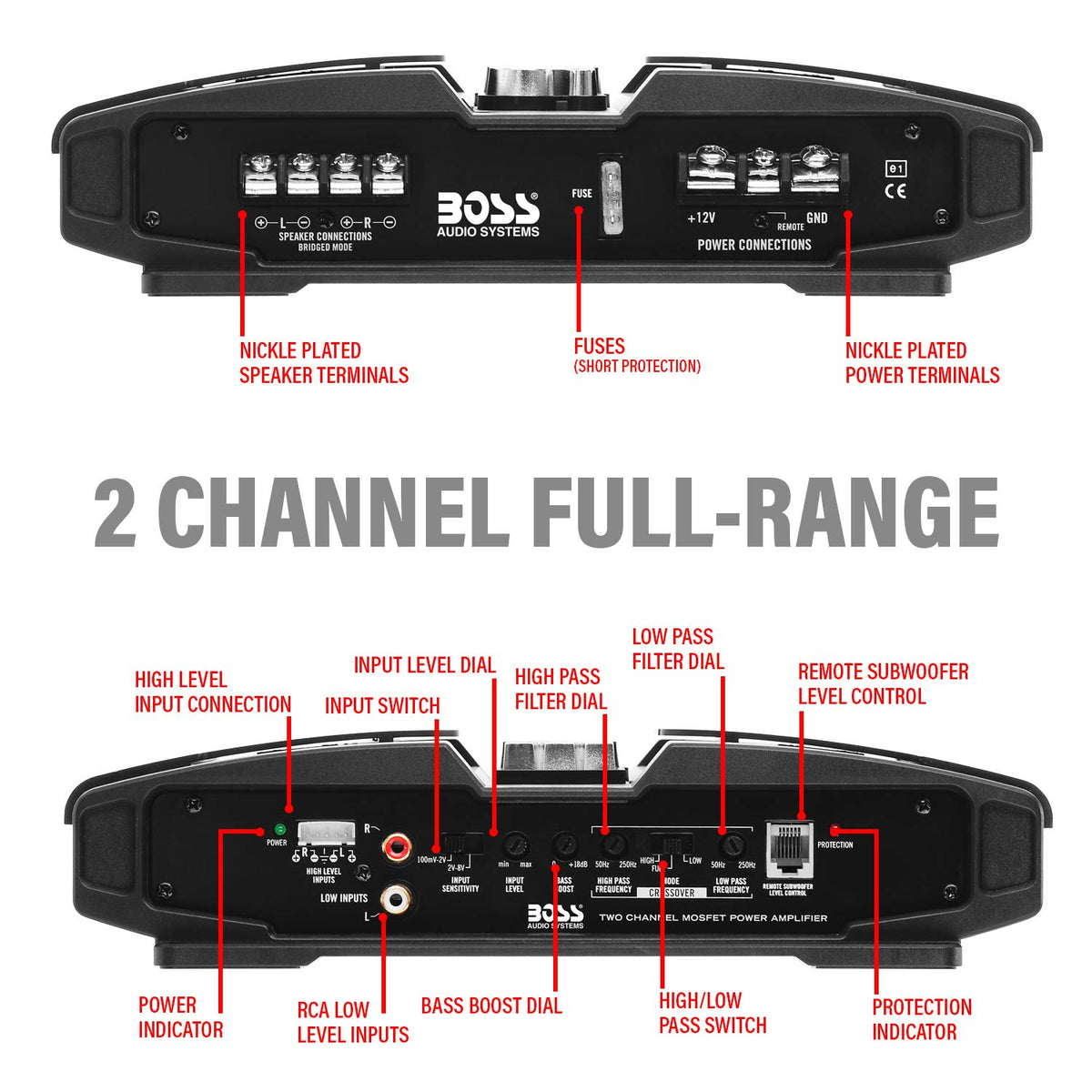 BOSS Audio PT1000 remote control for convenient tuning on the go
