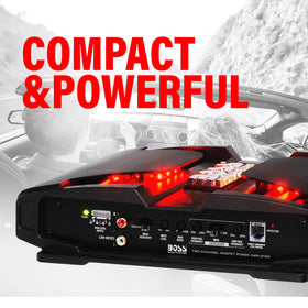 BOSS Audio PT1000 side view compact footprint for under-dash install