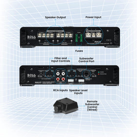 Remote Subwoofer Control for easy bass adjustments from the driver seat