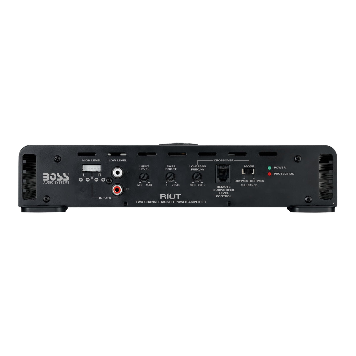 BOSS Audio R4002 bass boost feature for customized thump