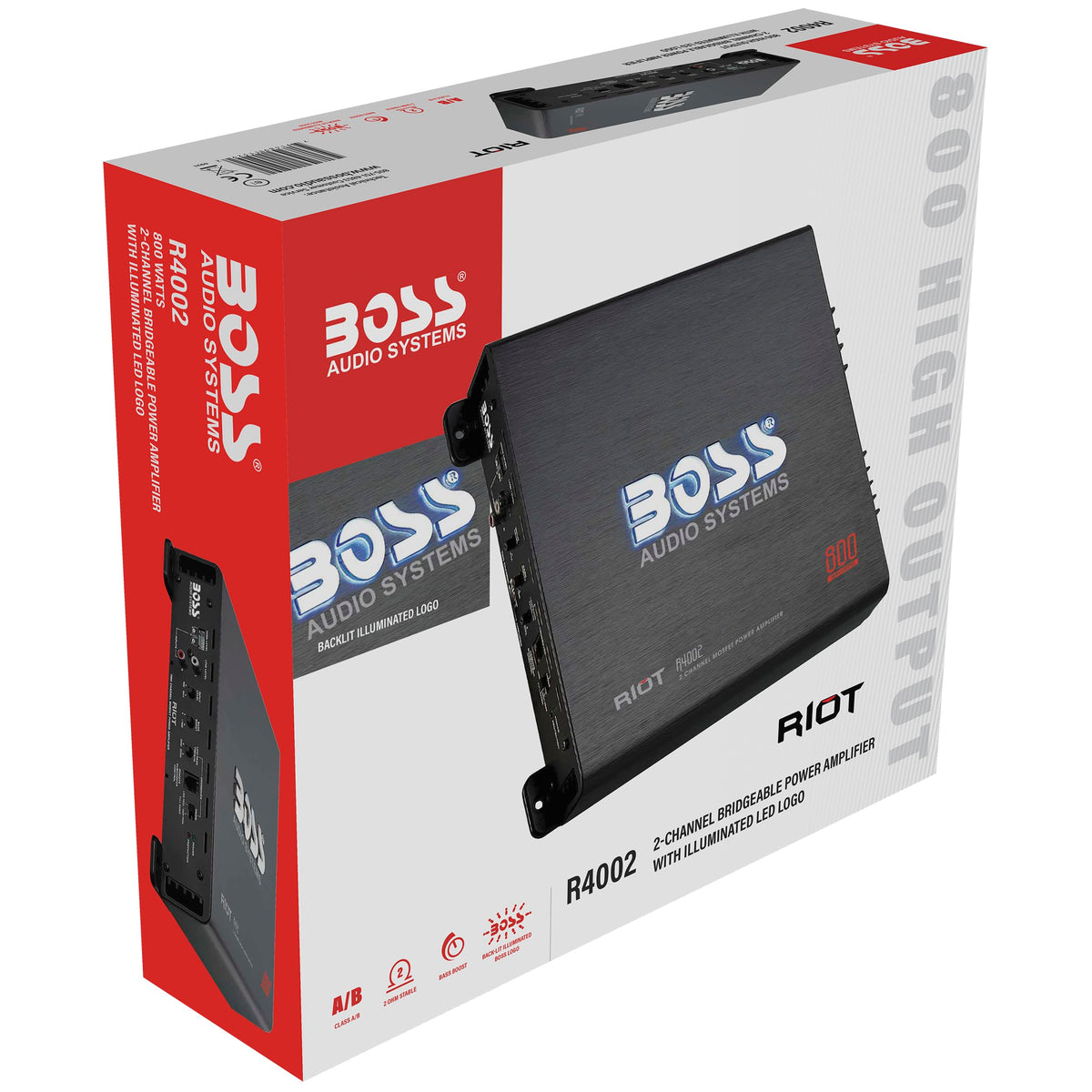 BOSS Audio R4002 compact size fits tight dash spaces