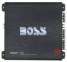 Boss Audio Riot R2504 front panel controls for precise tuning