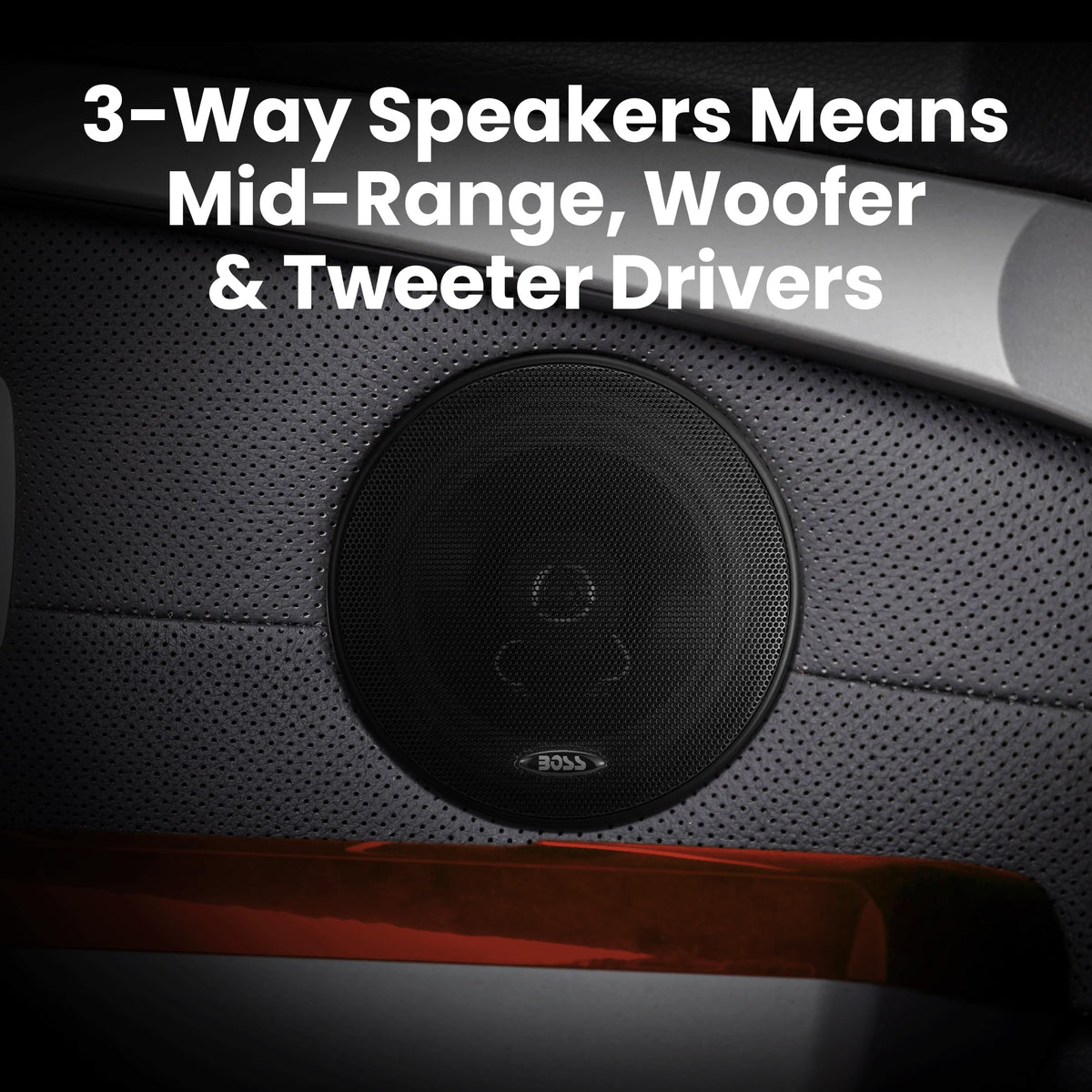 6.5-inch speakers included for full-range sound in the BOSS 656BCK package