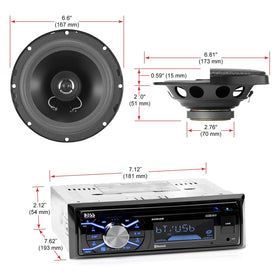 CD player and USB port for convenient MP3 playback on the go with BOSS 656BCK