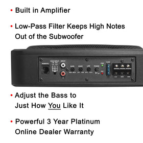 Boss Audio Systems BAB10 low-pass filter keeps bass clean and focused