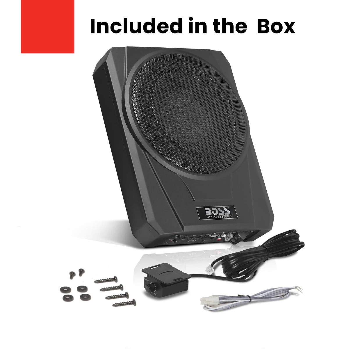 BOSS Audio Systems BASS10 variable bass boost tailors deep notes to your taste.