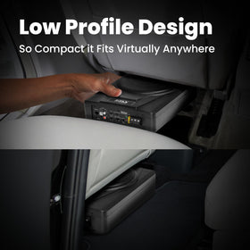 BOSS Audio Systems BASS10 compact profile fits tight spaces while delivering solid bass.