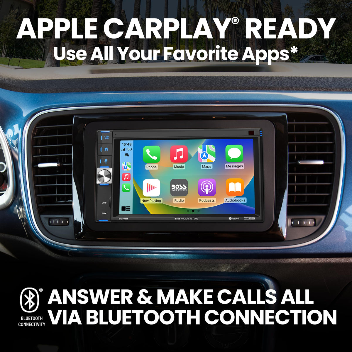BCP62-RC 6.2-inch capacitive touchscreen delivers responsive in-car infotainment