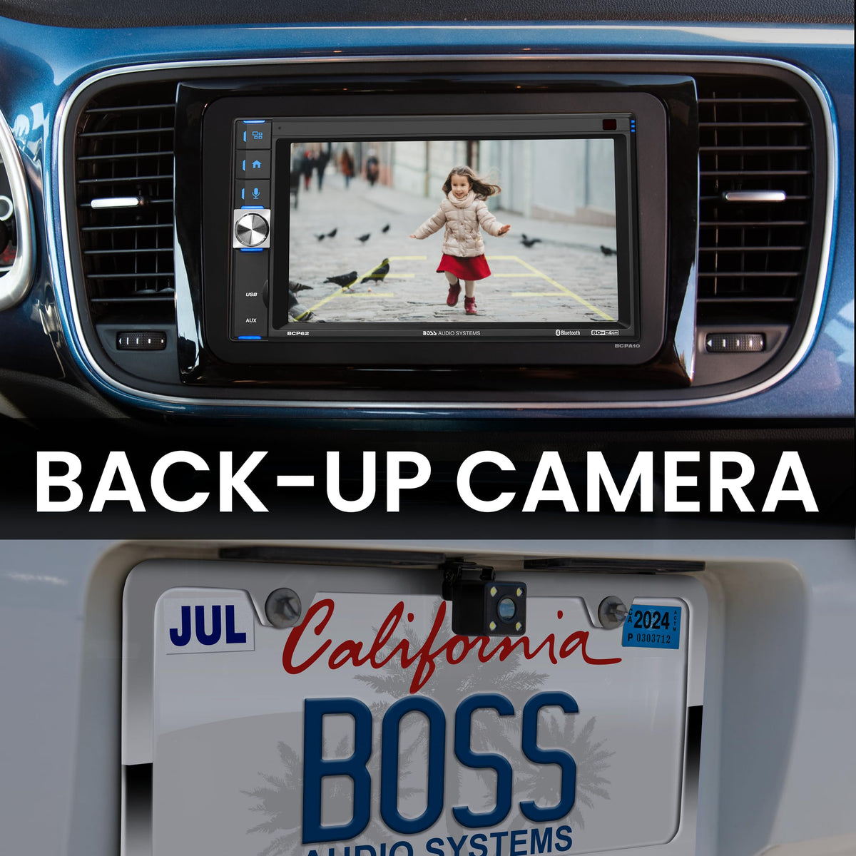 BCP62-RC Backup camera-ready for easier parking and rear visibility