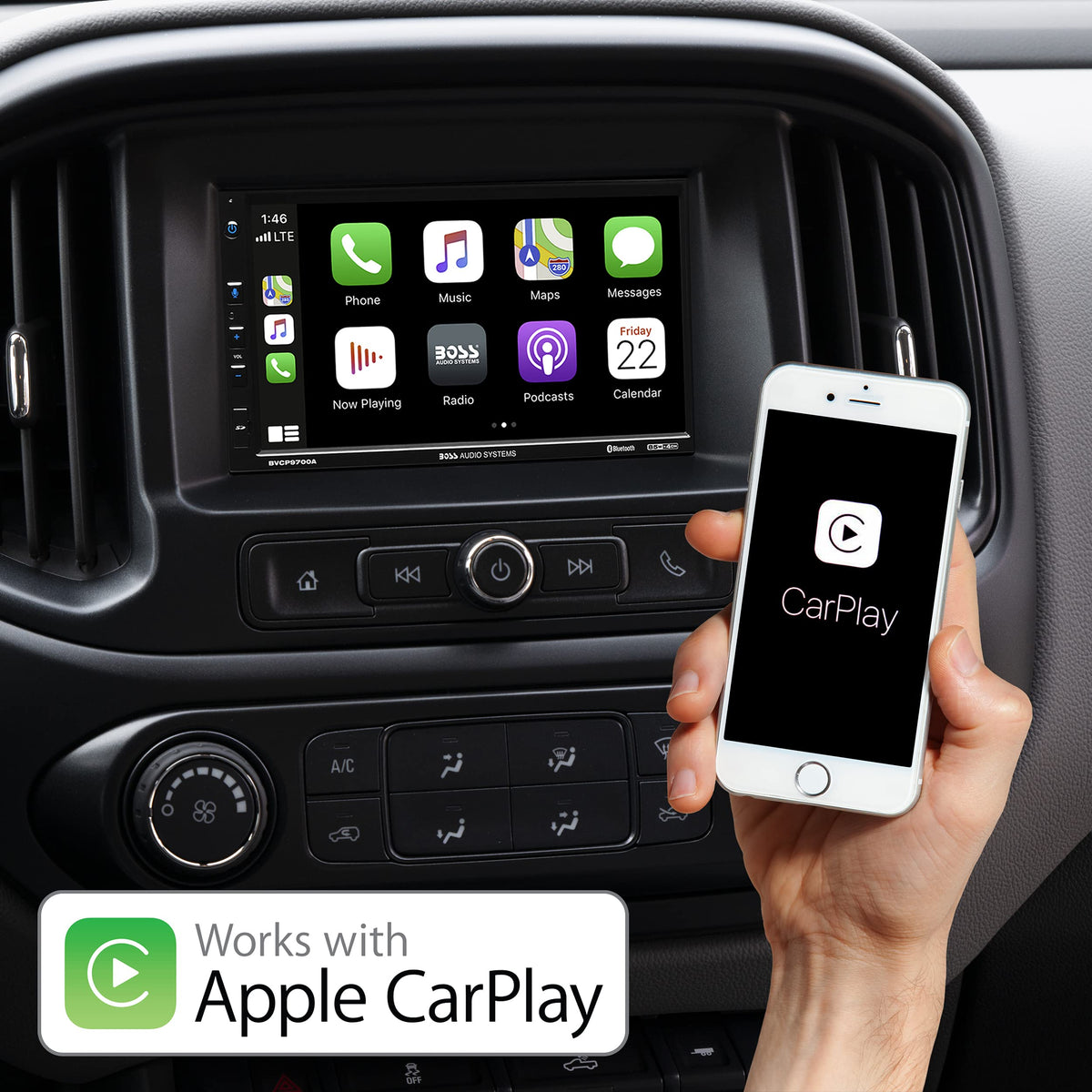 Bluetooth connectivity on BVCP9700A enables hands-free calls and wireless streaming.