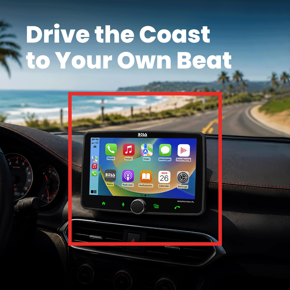 BOSS BVCP9700A-FL Bluetooth hands-free calling improves driving convenience.
