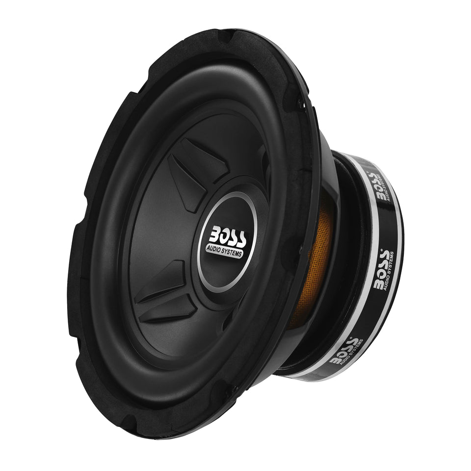 BOSS Audio Systems CXX8 front view with durable polypropylene cone for deep bass