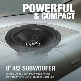 BOSS Audio Systems CXX8 rubber surround detail designed for long-lasting performance
